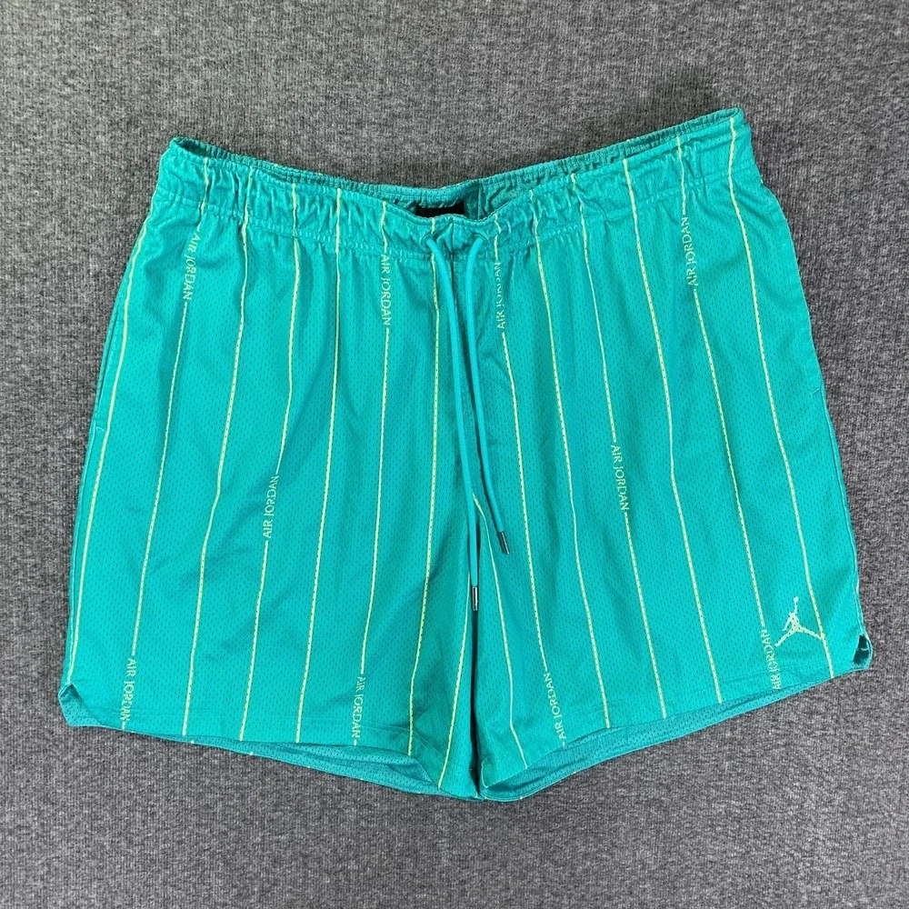 Jordan Teal Green Pinstripe Basketball Jersey and Shorts Set